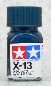 TAMIYA 琺瑯系油性漆 10ml 亮光金屬藍色 X-